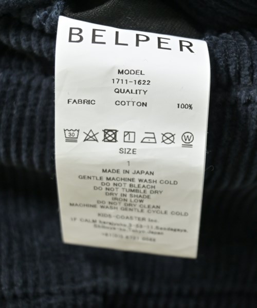 BELPER（ベルパー）オールインワン/サロペット 紺 サイズ:1(S位) レディース/2200708396063