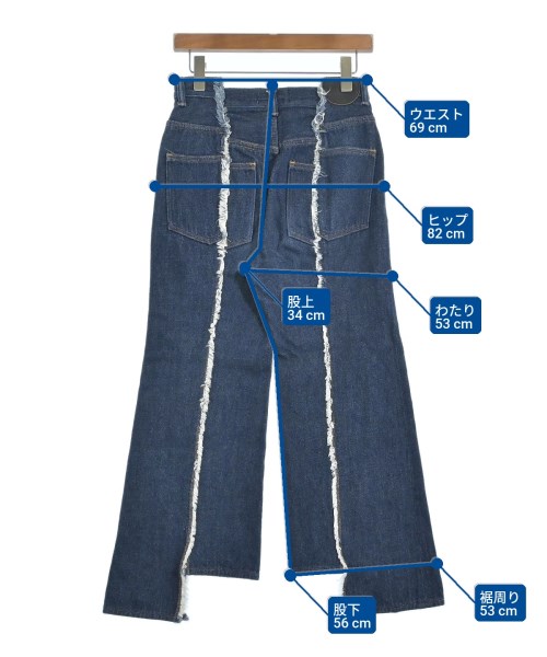 BELPER（ベルパー）デニムパンツ 青 サイズ:1(S位) レディース/2200651953146