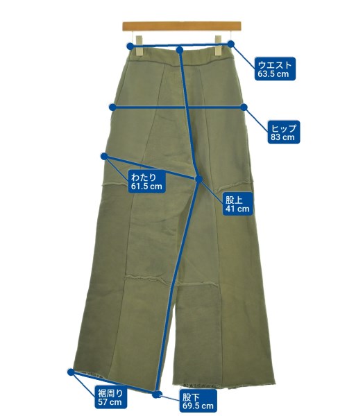 MALION vintage（マリオンヴィンテージ）スウェットパンツ カーキ サイズ:-(M位) レディース/2200678959183
