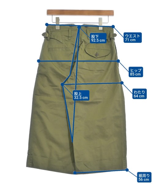 HABERDASHERY（ハバダッシュリー）クロップドパンツ カーキ サイズ:36(S位) レディース/2200654195079