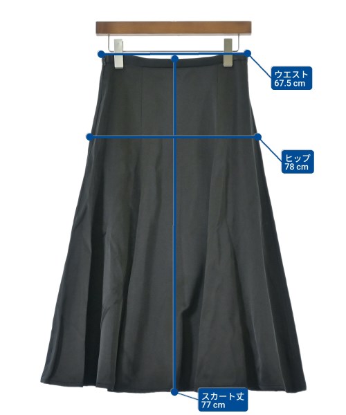 PAN Deuxieme Classe（パンドゥージエムクラス）ロング・マキシ丈スカート 黒 サイズ:36(S位) レディース/2200641117077