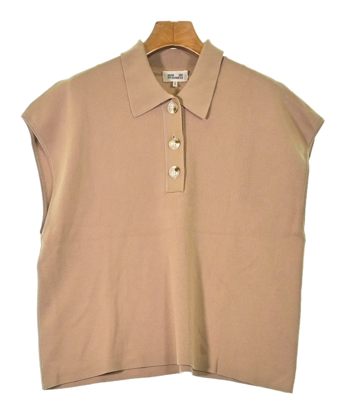 BAUM UND PFERDGARTEN ポロシャツ XS ベージュ 【古着】【中古】【送料無料】 BAUM UND PFERDGARTEN（バウムウンドヘルガーデン）ポロシャツ