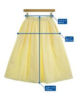 BAUM UND PFERDGARTEN（バウムウンドヘルガーデン）ロング・マキシ丈スカート 黄 サイズ:-(XS位) レディース/2200677961019