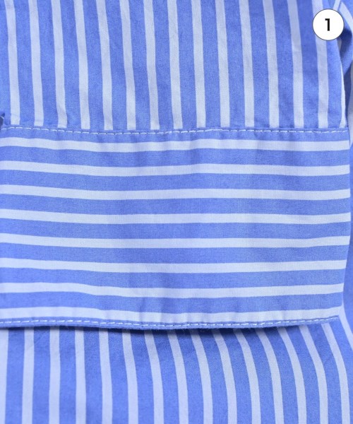 BAUM UND PFERDGARTEN（バウムウンドヘルガーデン）ブラウス 青 サイズ:34(XS位) レディース/2200660773223