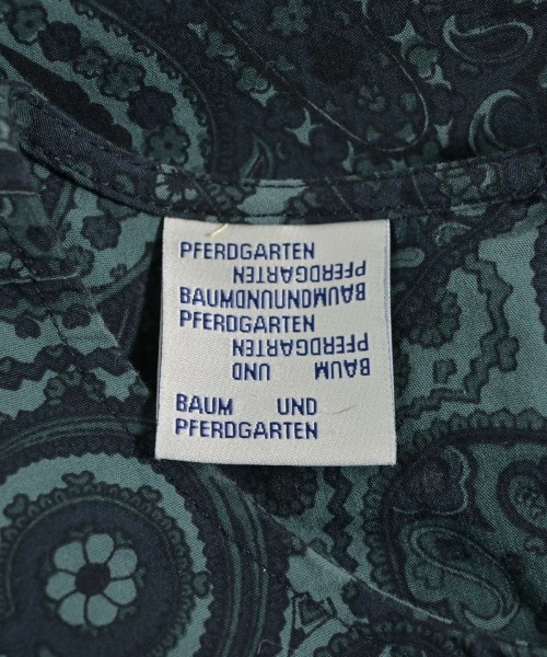 BAUM UND PFERDGARTEN（バウムウンドヘルガーデン）ブラウス 緑 サイズ:36(S位) レディース/2200634091018