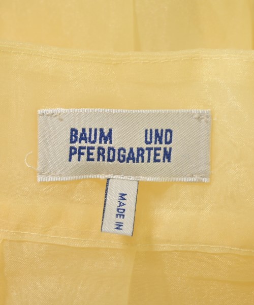 BAUM UND PFERDGARTEN（バウムウンドヘルガーデン）ロング・マキシ丈スカート 黄 サイズ:36(S位) レディース/2200637913089
