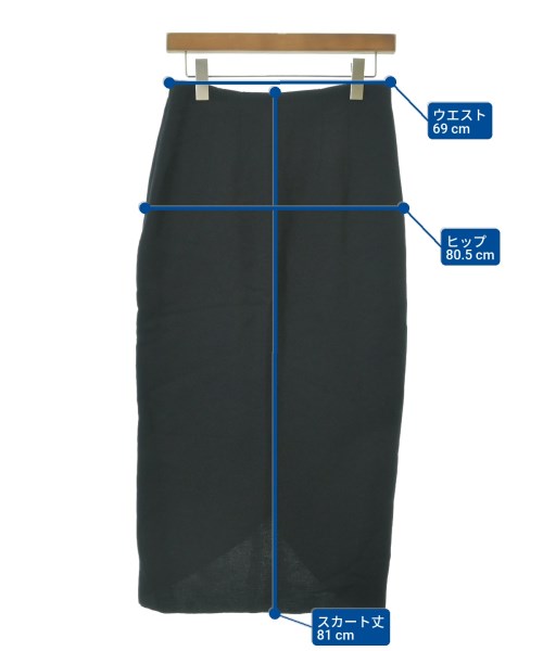 IRO（イロ）ひざ丈スカート 黒 サイズ:36(XS位) レディース/2200643080041