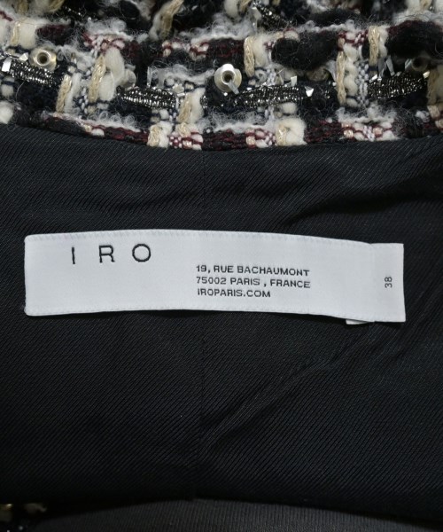 IRO（イロ）ノーカラージャケット 黒 サイズ:38(S位) レディース/2200656813117