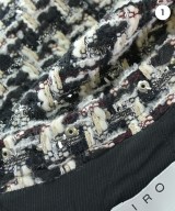 IRO（イロ）ノーカラージャケット 黒 サイズ:38(S位) レディース/2200656813117