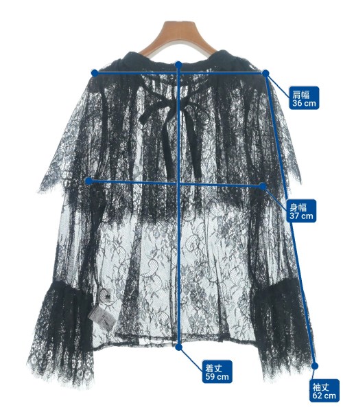 mici（ミチ）ブラウス 黒 サイズ:F レディース/2200665148255