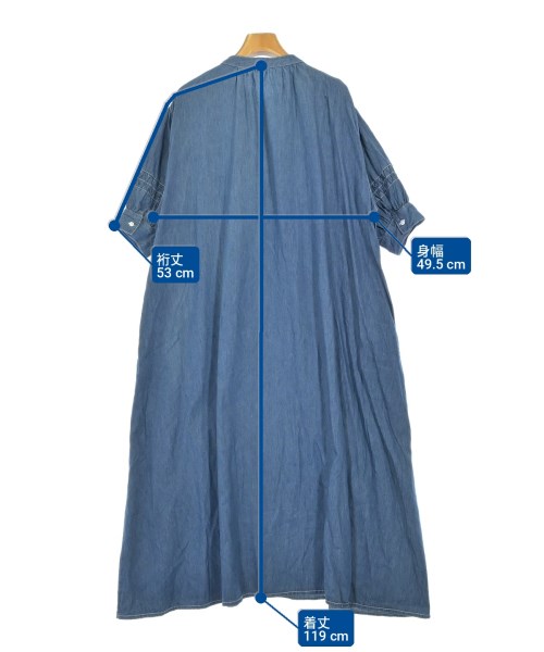 mici（ミチ）シャツワンピース 青 サイズ:F レディース/2200718663117
