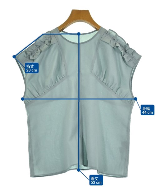 EMMEL REFINES（エメルリファインズ）ブラウス 青 サイズ:F レディース/2200632290062