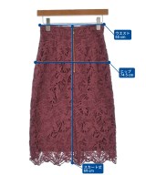 EMMEL REFINES（エメルリファインズ）ひざ丈スカート 赤 サイズ:S レディース/2200634382031