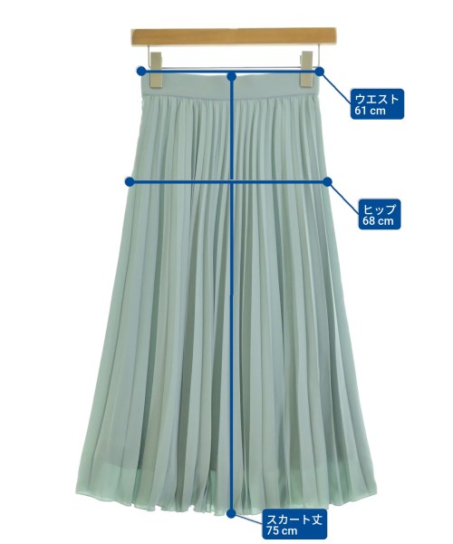 EMMEL REFINES（エメルリファインズ）ロング・マキシ丈スカート 緑 サイズ:XS レディース/2200633758172