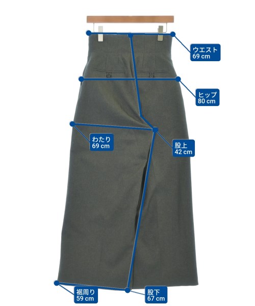 EMMEL REFINES（エメルリファインズ）スラックス グレー サイズ:M レディース/2200634562020