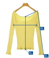 EMMEL REFINES（エメルリファインズ）Tシャツ・カットソー 黄 サイズ:-(S位) レディース/2200616785133