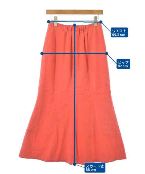 EMMEL REFINES（エメルリファインズ）ロング・マキシ丈スカート 赤 サイズ:M レディース/2200616862025