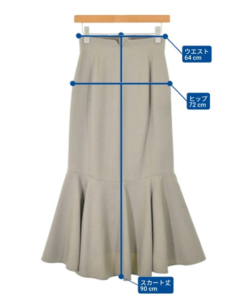 EMMEL REFINES（エメルリファインズ）ロング・マキシ丈スカート 茶 サイズ:XS レディース/2200673929013