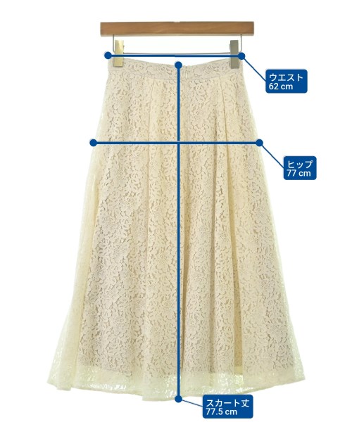 EMMEL REFINES（エメルリファインズ）ロング・マキシ丈スカート 白 サイズ:XS レディース/2200674840010