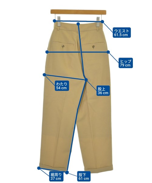 EMMEL REFINES（エメルリファインズ）スラックス ベージュ サイズ:S レディース/2200680466051