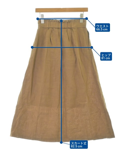 EMMEL REFINES（エメルリファインズ）ロング・マキシ丈スカート 茶 サイズ:M レディース/2200695249038