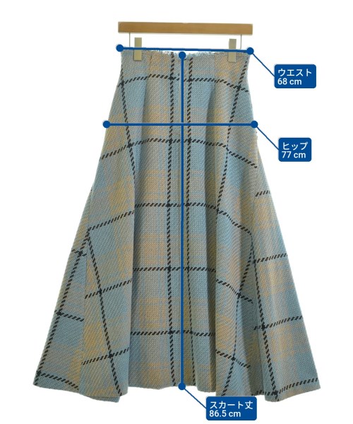 EMMEL REFINES（エメルリファインズ）ロング・マキシ丈スカート 青 サイズ:M レディース/2200631861102