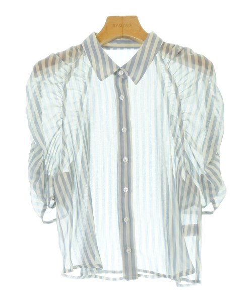 EMMEL REFINES(エメルリファインズ)ブラウス 青 サイズ:F/2200637124133