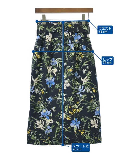 EMMEL REFINES（エメルリファインズ）ロング・マキシ丈スカート 紺 サイズ:S レディース/2200642403056