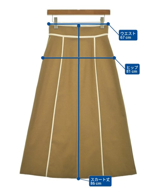 EMMEL REFINES（エメルリファインズ）ロング・マキシ丈スカート ベージュ サイズ:S レディース/2200639477121