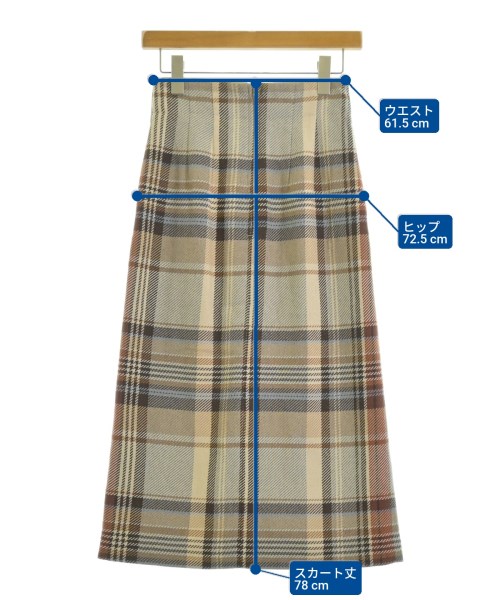 EMMEL REFINES（エメルリファインズ）ロング・マキシ丈スカート ベージュ サイズ:S レディース/2200638895032