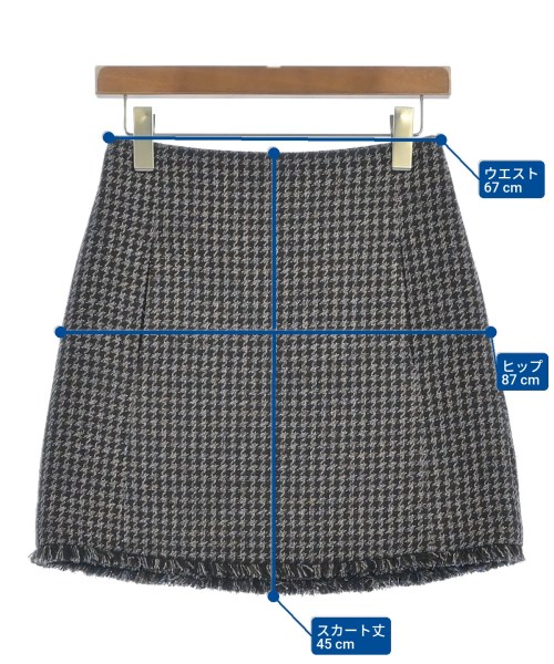 EMMEL REFINES（エメルリファインズ）ミニスカート 黒 サイズ:S レディース/2200668259071