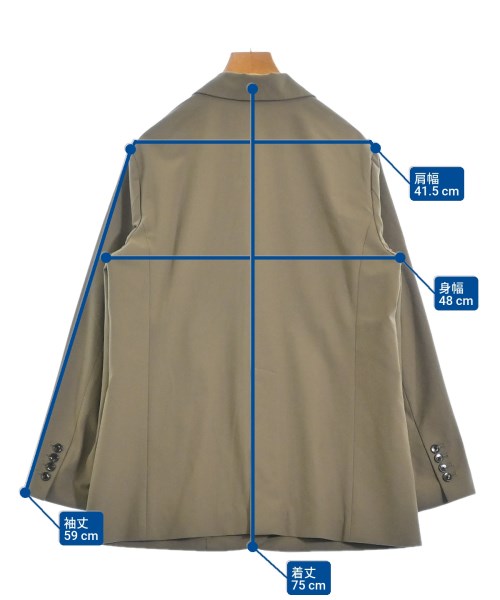EMMEL REFINES（エメルリファインズ）テーラードジャケット 茶 サイズ:M レディース/2200667859159