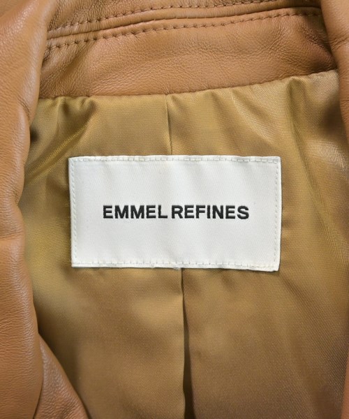 EMMEL REFINES（エメルリファインズ）ライダース 茶 サイズ:M レディース/2200668979078