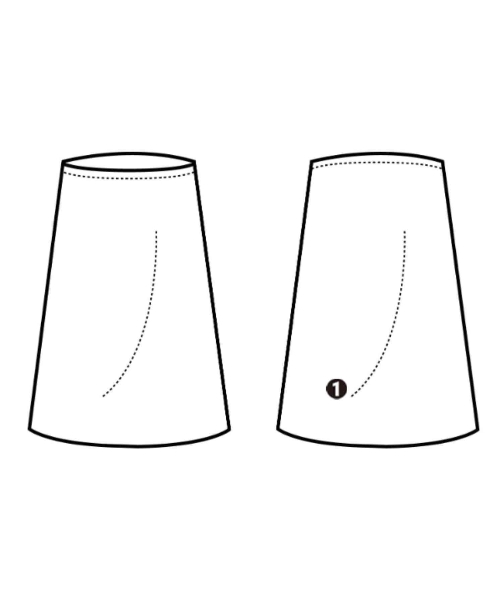 EMMEL REFINES（エメルリファインズ）ロング・マキシ丈スカート 白 サイズ:M レディース/2200667379077