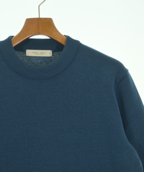 PUBLIC TOKYO（パブリック　トウキョウ）ニット・セーター 青 サイズ:1(S位) メンズ/2200625737031