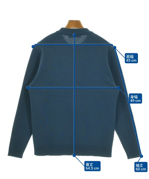 PUBLIC TOKYO（パブリック　トウキョウ）ニット・セーター 青 サイズ:1(S位) メンズ/2200625737031
