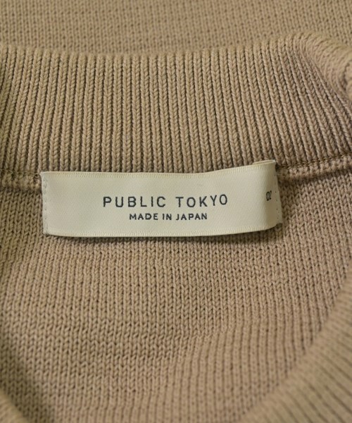 PUBLIC TOKYO（パブリック　トウキョウ）ニット・セーター ベージュ サイズ:2(M位) メンズ/2200641355011