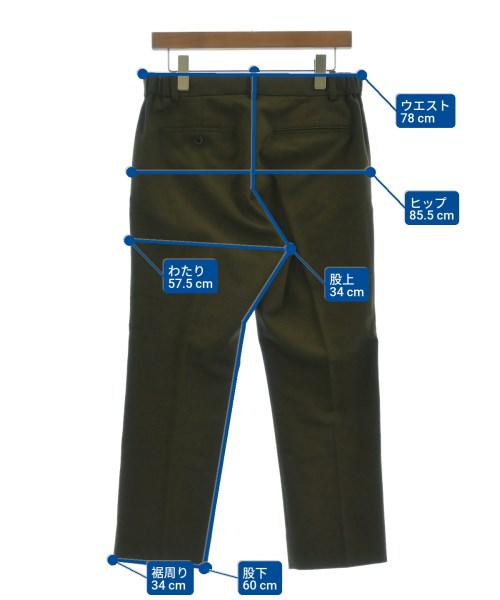 PUBLIC TOKYO（パブリック　トウキョウ）スラックス カーキ サイズ:2(M位) メンズ/2200616832059