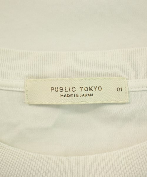 PUBLIC TOKYO（パブリック　トウキョウ）Tシャツ・カットソー 白 サイズ:1(S位) メンズ/2200608253237