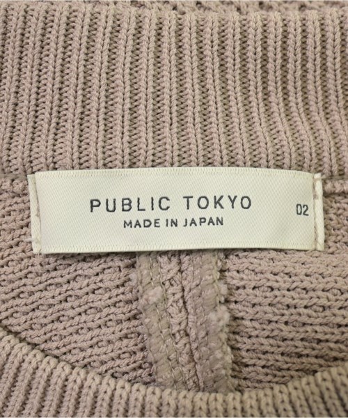 PUBLIC TOKYO（パブリック　トウキョウ）ニット・セーター ベージュ サイズ:2(M位) メンズ/2200615836034