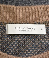 PUBLIC TOKYO（パブリック　トウキョウ）ニット・セーター 茶 サイズ:1(S位) メンズ/2200687256112
