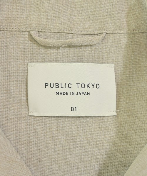 PUBLIC TOKYO（パブリック　トウキョウ）カジュアルシャツ ベージュ サイズ:1(S位) メンズ/2200694099061