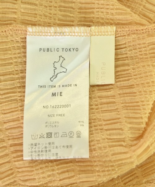 PUBLIC TOKYO（パブリック　トウキョウ）Tシャツ・カットソー ベージュ サイズ:F レディース/2200692738320