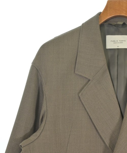 PUBLIC TOKYO（パブリック　トウキョウ）テーラードジャケット 茶 サイズ:1(S位) メンズ/2200659039026