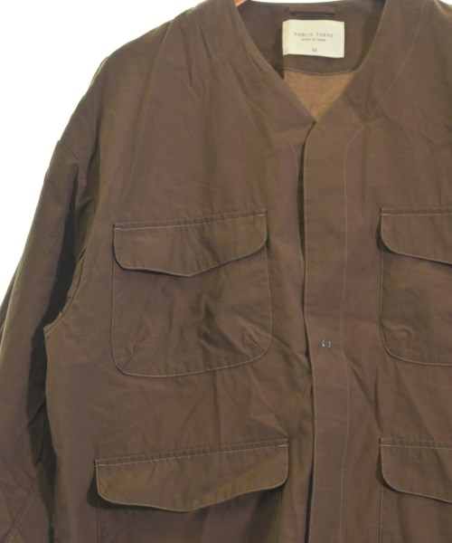 PUBLIC TOKYO（パブリック　トウキョウ）カジュアルシャツ 茶 サイズ:2(M位) メンズ/2200659572066