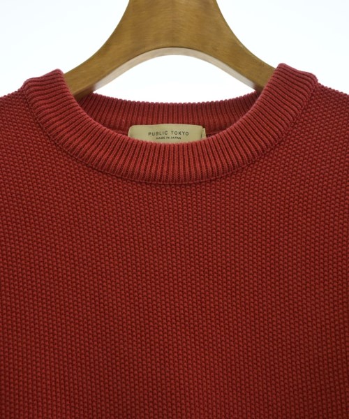PUBLIC TOKYO（パブリック　トウキョウ）Tシャツ・カットソー 赤 サイズ:1(S位) メンズ/2200660657028