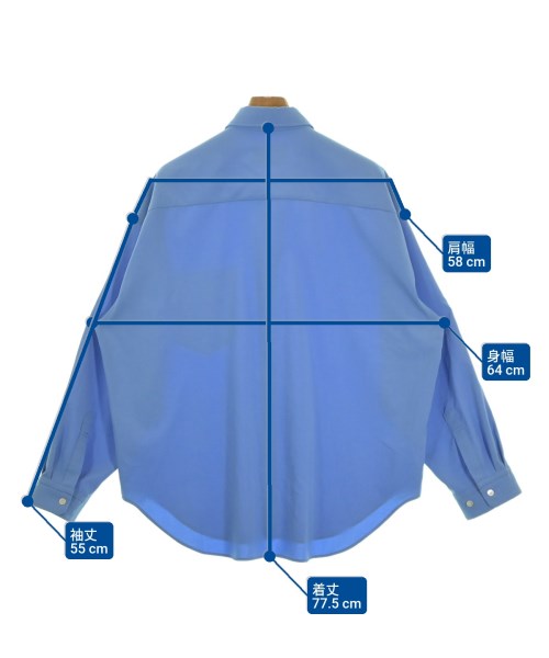 PUBLIC TOKYO（パブリック　トウキョウ）カジュアルシャツ 青 サイズ:2(M位) メンズ/2200661215043