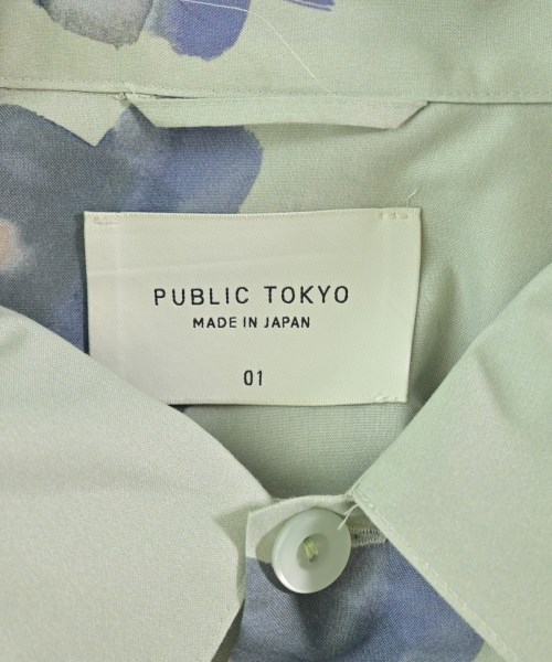 PUBLIC TOKYO（パブリック　トウキョウ）カジュアルシャツ 緑 サイズ:1(S位) メンズ/2200715442029