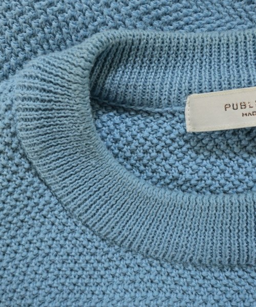 PUBLIC TOKYO（パブリック　トウキョウ）ニット・セーター 青 サイズ:2(M位) メンズ/2200645966176