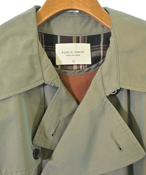 PUBLIC TOKYO（パブリック　トウキョウ）トレンチコート カーキ サイズ:2(M位) メンズ/2200654538029